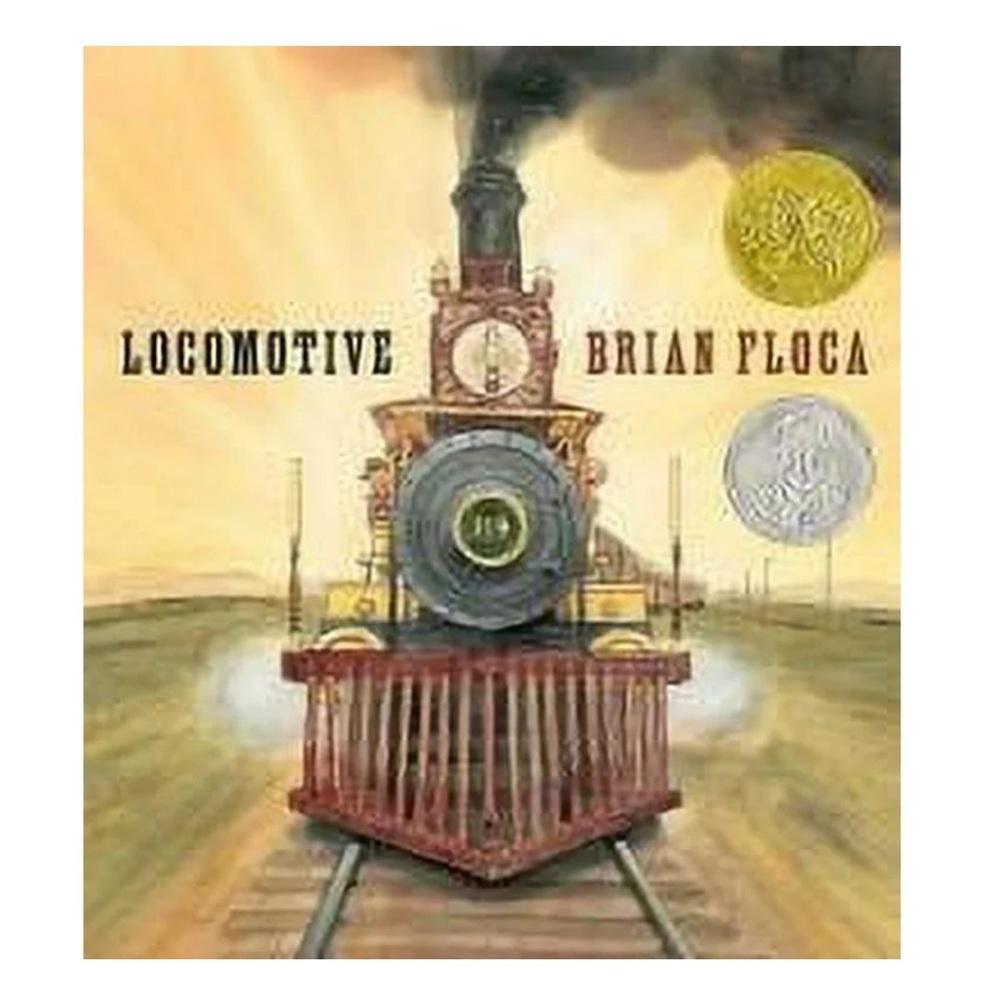Locomotive by Brian Floca US HC 1st/1st  Caldecott Medal Nice DJ protected